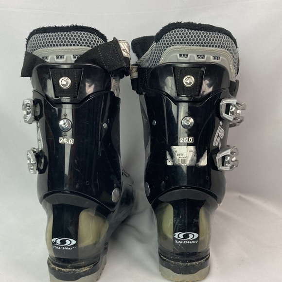SALOMON DIVINE RS 8 black Ski Boots women’s Size 9 men’s 8 - Picture 6 of 7